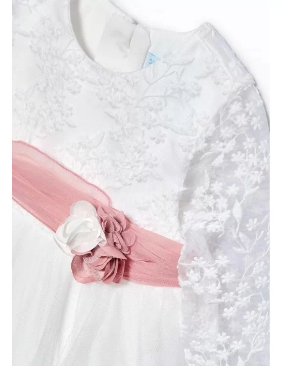 VESTIDO DE TULE COM FAIXA