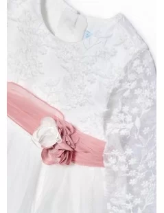 VESTIDO DE TULE COM FAIXA