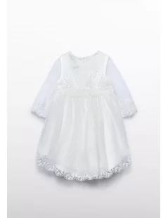 VESTIDO DE TULE COM BORDADO