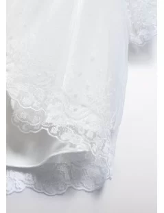 VESTIDO DE TULE COM BORDADO