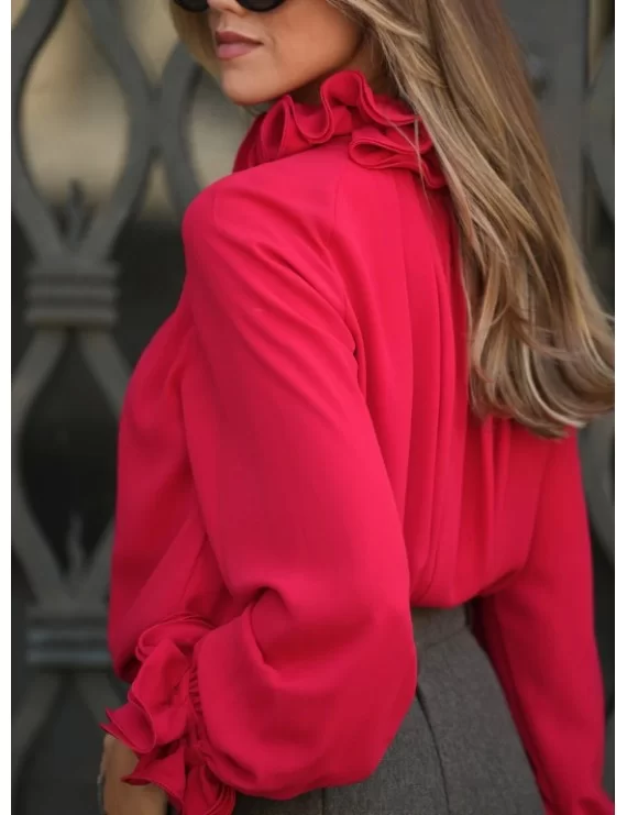 BLUSA COM FOLHOS