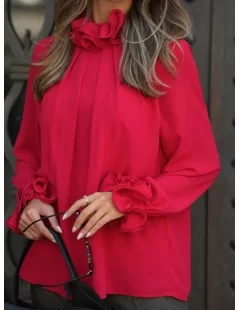 BLUSA COM FOLHOS