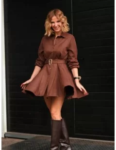 VESTIDO CAMISEIRO EM CARMUÇA