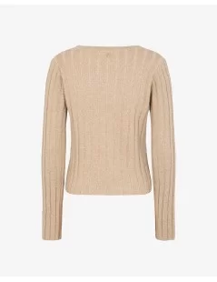 CAMISOLA DE GOLA REDONDA COM BRILHO