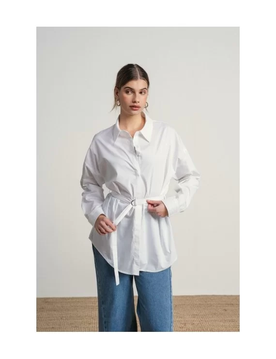 BLUSA COM CINTO