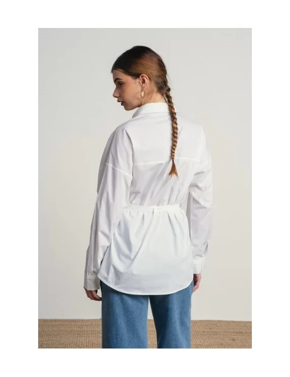 BLUSA COM CINTO