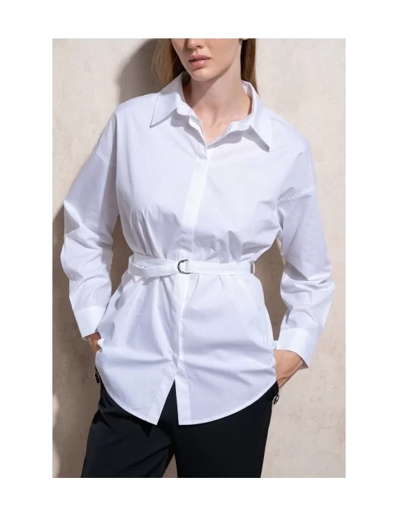 BLUSA COM CINTO