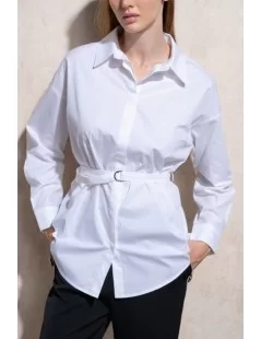 BLUSA COM CINTO