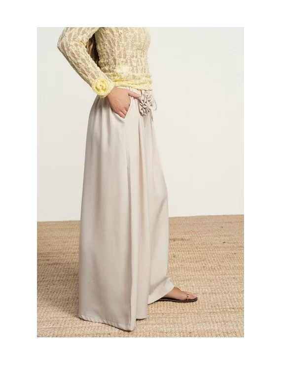 CALÇA LARGA C/CINTO