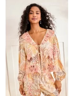 BLUSA DE MANGA COMPRIDA COM ESTAMPA