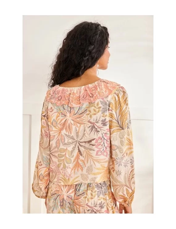 BLUSA DE MANGA COMPRIDA COM ESTAMPA