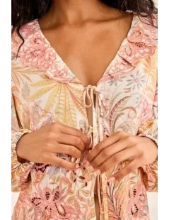 BLUSA DE MANGA COMPRIDA COM ESTAMPA