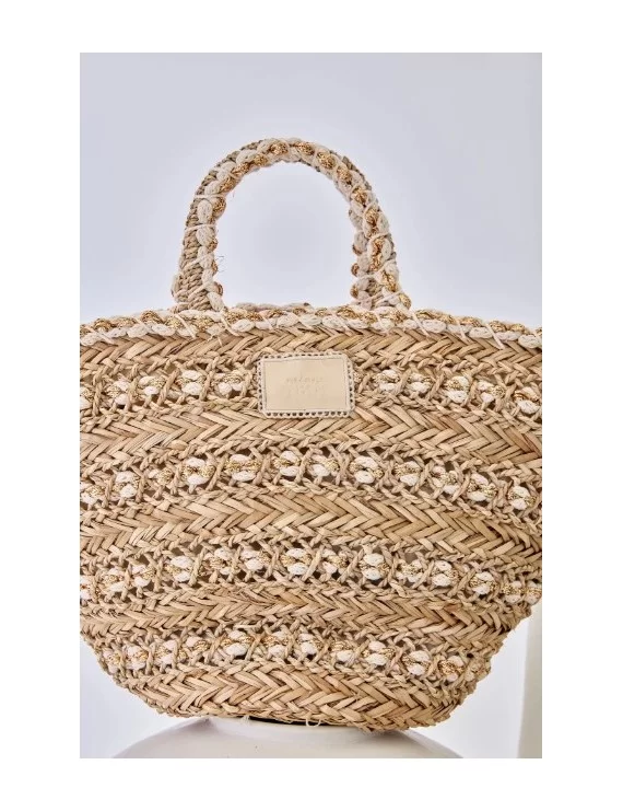 BOLSA EM RÁFIA E LUREX