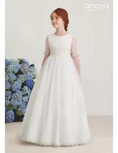 VESTIDO COMPRIDO COM LAÇO