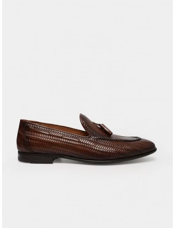 MOCASSIM DE PELE COM BERLOQUE