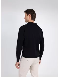 POLO DE MALHA DE MANGA COMPRIDA